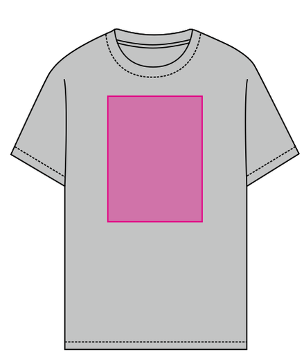 Umiejscowienie znakowania: Przód (do 210 x 290 mm)