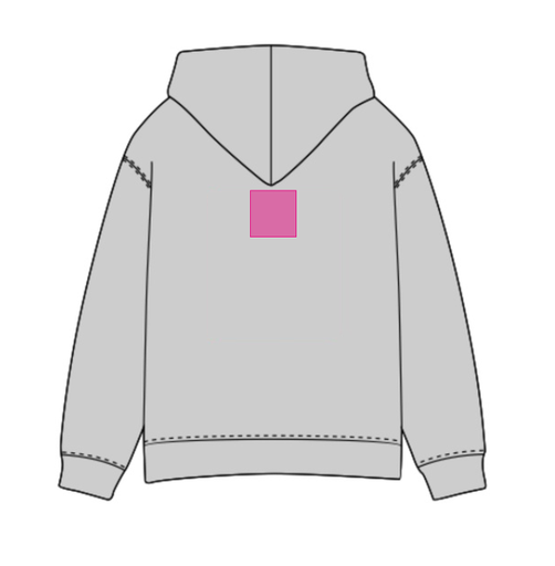 Umiejscowienie znakowania na bluzie: W karku (do 80 x 80 mm)