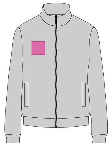 Umiejscowienie znakowania na polarze: Pierś prawa (do 80 x 80 mm)