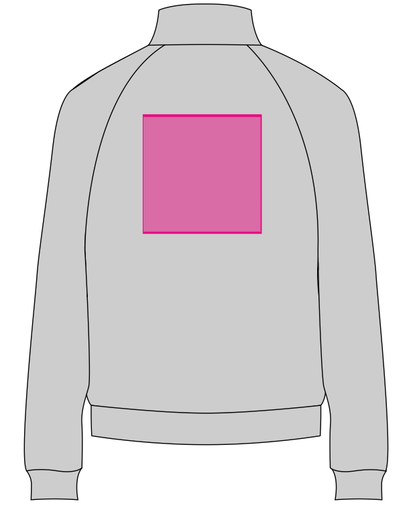 Umiejscowienie znakowania na polarze: Tył (do 200 x 200 mm)