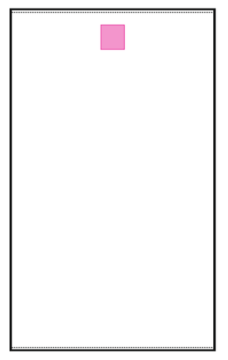 Umiejscowienie znakowania na kocu/ręczniku: Front (do 80 x 80 mm)