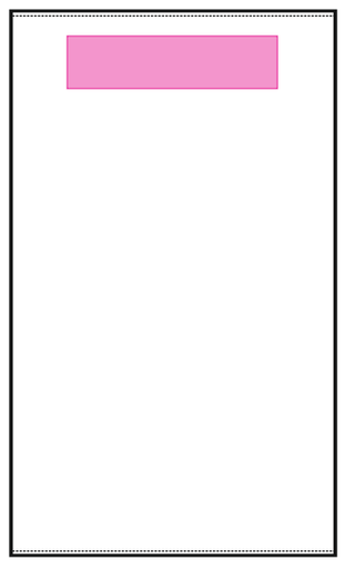 Umiejscowienie znakowania na kocu/ręczniku: Front (do 290 x 90 mm)