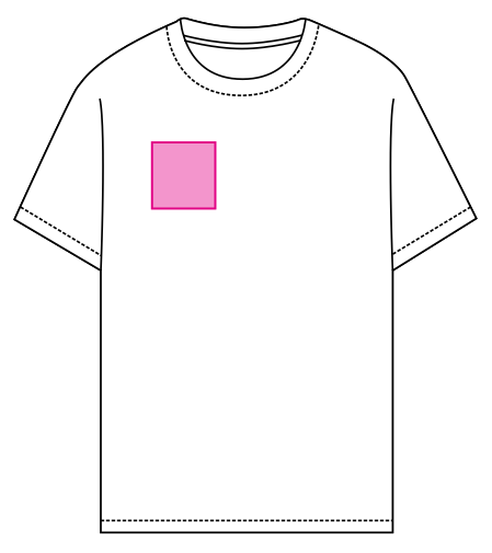 Umiejscowienie znakowania: Pierś prawa (do 80 x 80 mm)