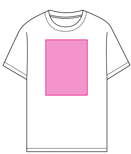 Umiejscowienie znakowania: Przód (do 210 x 290 mm)