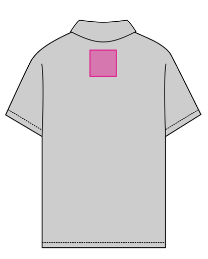 Umiejscowienie znakowania na polo: W karku (do 80 x 80 mm)