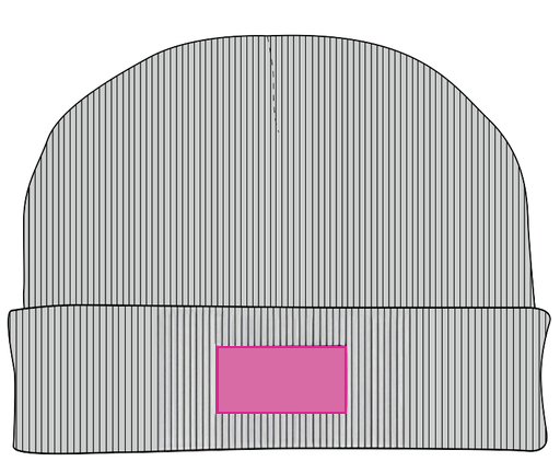 Umiejscowienie znakowania na czapce zimowej: Przód (do 60 x 30 mm)