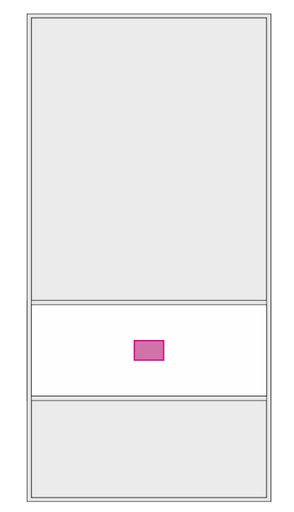 Umiejscowienie znakowania tkaninie opaski: Front (do 60 x 40 mm)