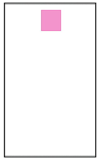 Umiejscowienie znakowania na kocu/ręczniku: Front (do 140 x 140 mm)