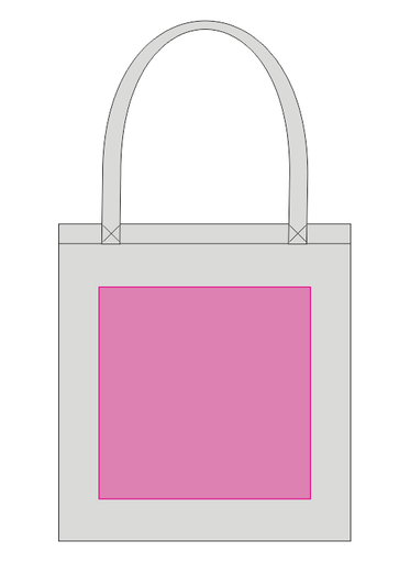 Umiejscowienie znakowania na torbie: Przód (do 280 x 280 mm)