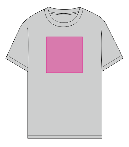 Umiejscowienie znakowania na koszulce: Przód (do 200 x 200 mm)