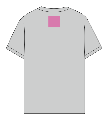 Umiejscowienie znakowania na koszulce: W karku (do 80 x 80 mm)
