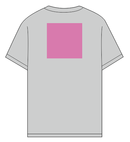 Umiejscowienie znakowania na koszulce: Tył (do 200 x 200 mm)
