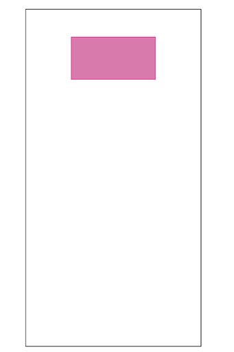 Umiejscowienie znakowania na szalu tunelowym: Front ( do 12 x 6 cm)