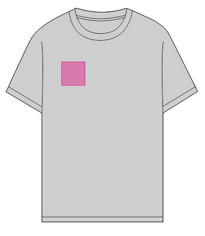 Umiejscowienie znakowania: Pierś prawa (do 80 x 80 mm)