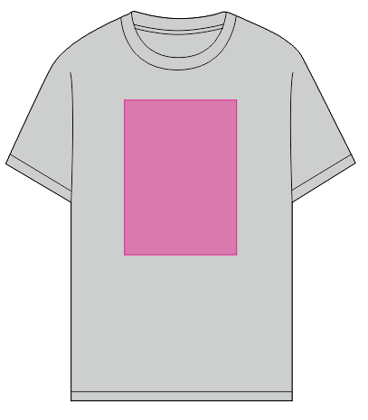 Umiejscowienie znakowania: Przód (do 210 x 290 mm)