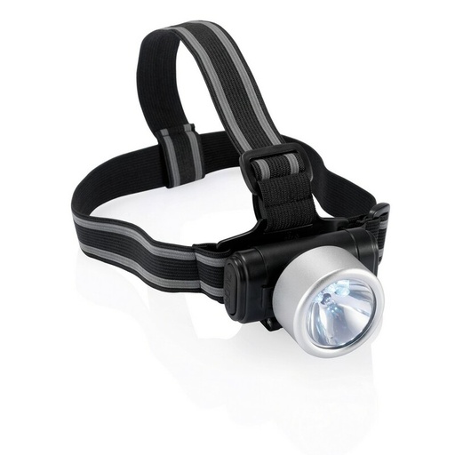 [P518.020] Latarka na głowę 3 LED Everest P518.020 - srebrny