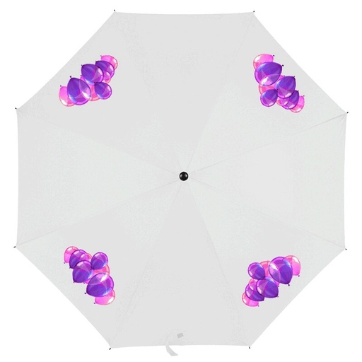 Parasol manualny, skladany V4215-02 - bialy