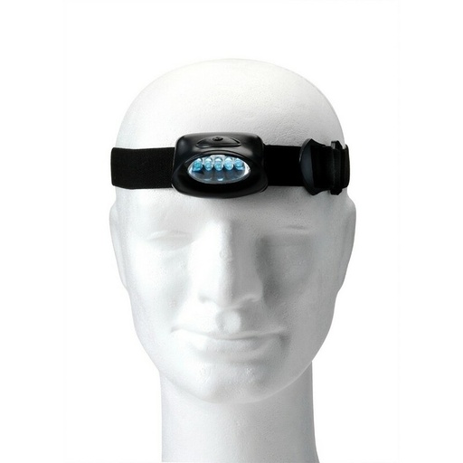 Latarka na glowe 5 LED V5528-03 - czarny