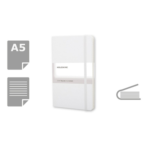 MOLESKINE Notatnik ok. A5 VM301-02 - bialy