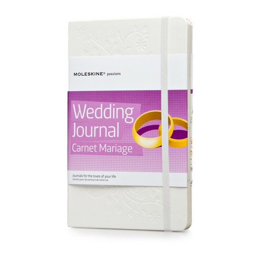 Wedding Journal - specjlany notatnik Moleskine Passion Journal VM323-02 - bialy