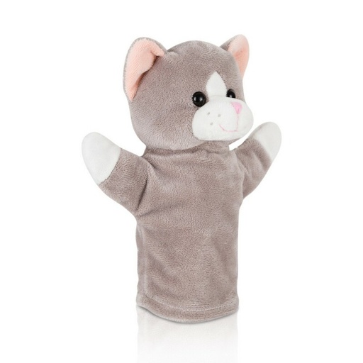 [HE693-19] Pluszowa pacynka, kot | Jinx HE693-19 - szary