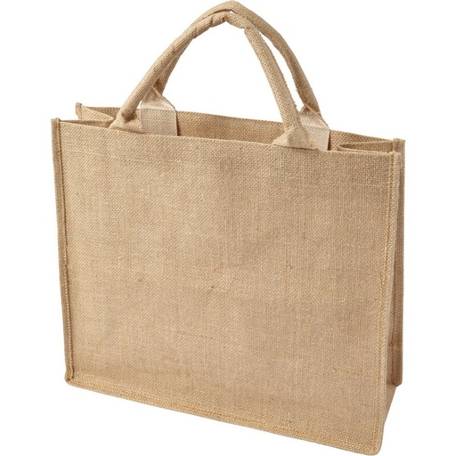 Torba z juty na zakupy V0402-16 - brazowy