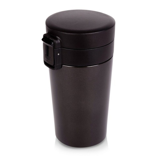 Kubek termiczny 300 ml, posiada sitko zatrzymujące fusy | Laura V0552-03 - czarny