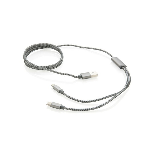 Kabel do ladowania 3 w 1 P302.232 - szary