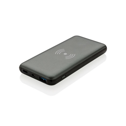 Bezprzewodowy power bank 10000 mAh z PD P322.142 - szary