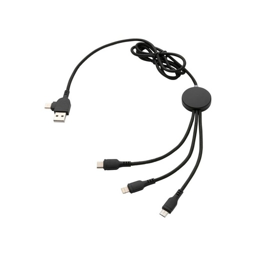 Kabel do ladowania z podswietleniem logotypu P302.391 - czarny