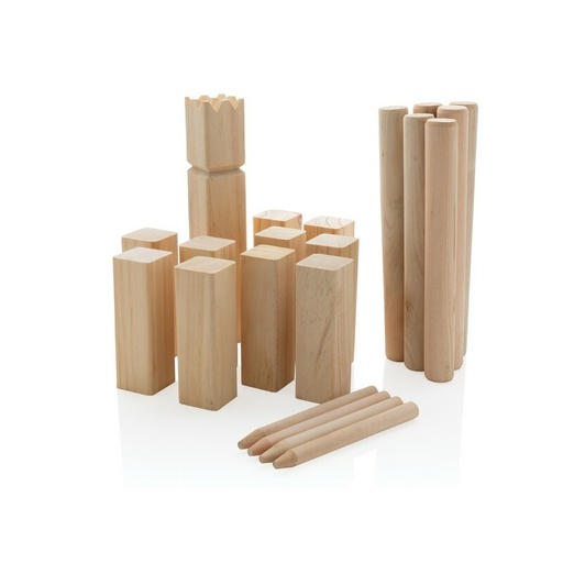 Zestaw do gry Kubb P453.519 - brazowy