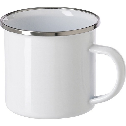 Emaliowany kubek 350 ml V4875-02 - bialy
