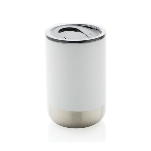 Kubek termiczny 360 ml, stal nierdzewna z recyklingu P433.063 - bialy