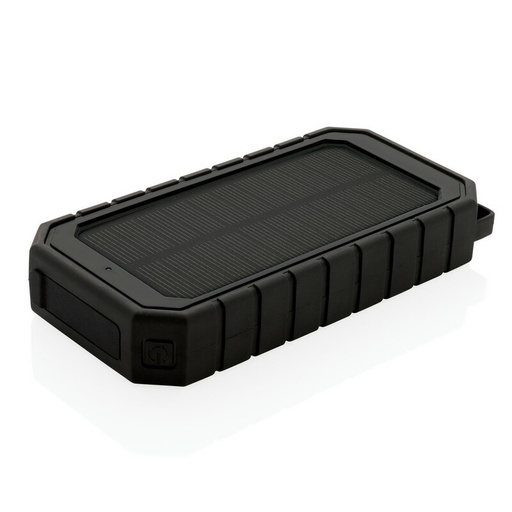 Power bank 10000 mAh, ladowarka sloneczna P322.451 - czarny