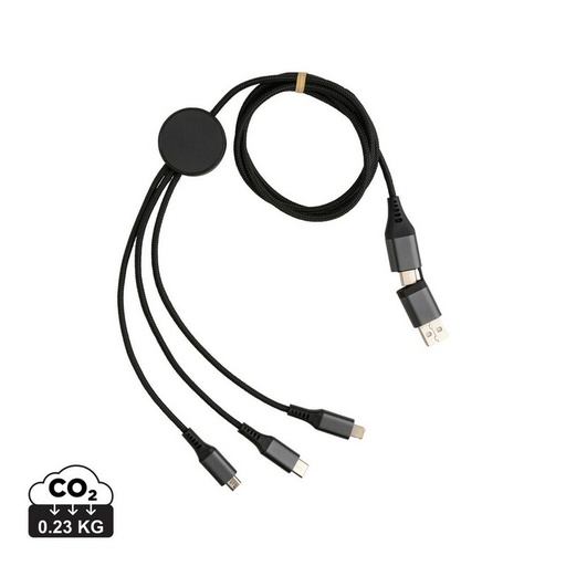 Kabel do ladowania 6 w 1 Terra P302.682 - szary
