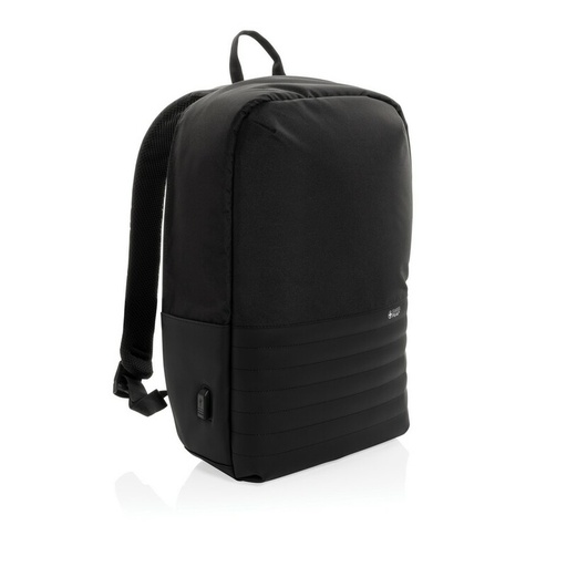 Plecak chroniacy przed kieszonkowcami Swiss Peak AWARE™ RPET P763.131 - czarny