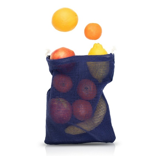 Bawełniany worek na owoce i warzywa, duży | Kelly V0055-04 - granatowy