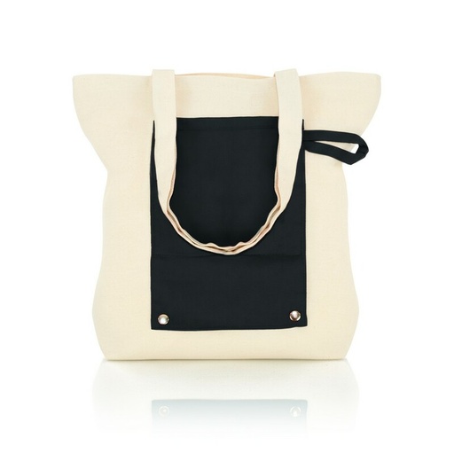 Bawełniana torba na zakupy, składana | Arlo V7297-03 - czarny