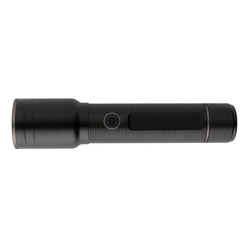 Duza latarka Gear X, ladowana przez USB, aluminium z recyklingu P513.931 - czarny