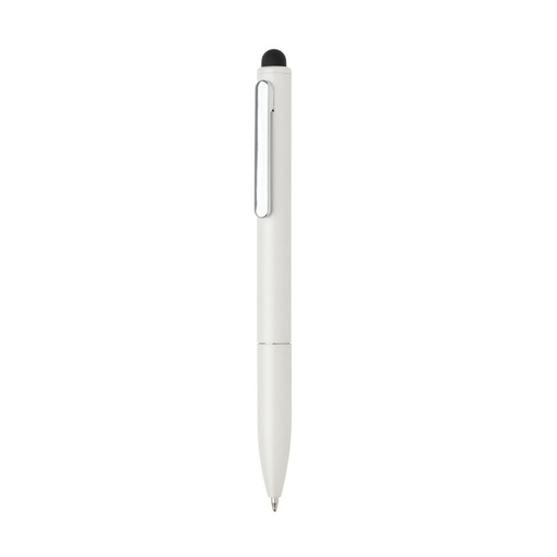 Dlugopis, touch pen Kymi, aluminium z recyklingu P611.233 - bialy