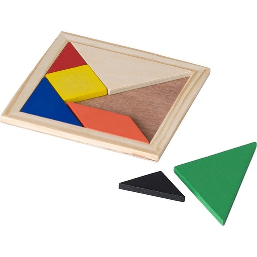[V1578-16] Puzzle tangram, 7 el. V1578-16 - brązowy