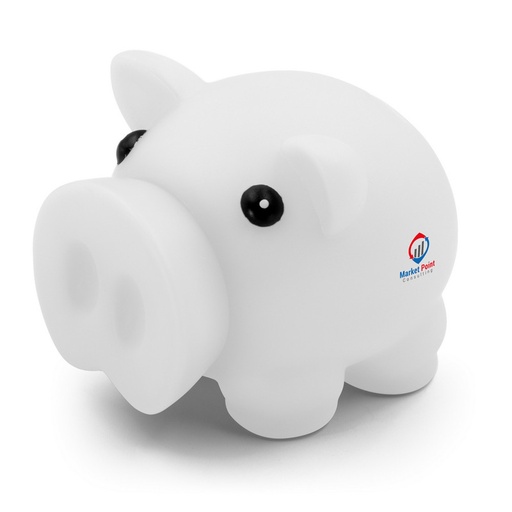 [V9618-02] Skarbonka "świnka" | Kreighton V9618-02 - biały