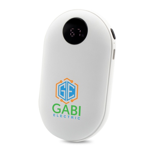Power bank 5000 mAh z ogrzewaczem do rak | Kael VA110-02 - bialy
