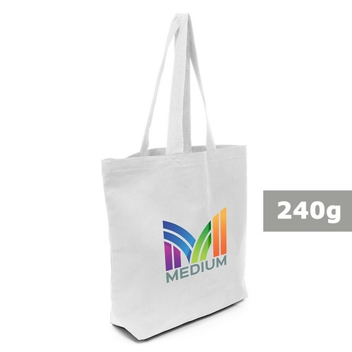 Torba bawelniana na zakupy | Ornell VA088-02 - bialy