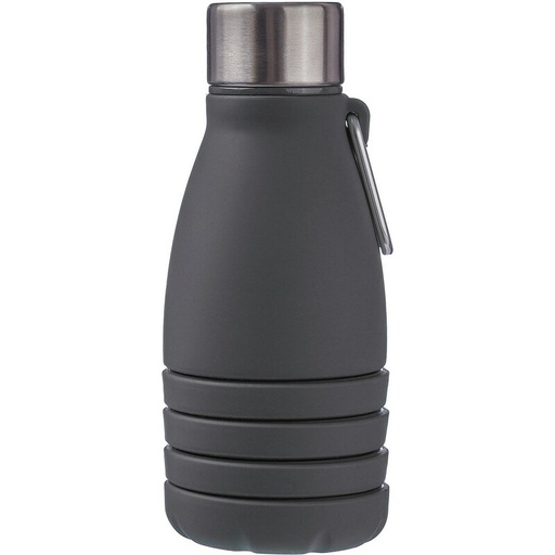 Skladana butelka sportowa 550 ml z karabinczykiem VA459-03 - czarny