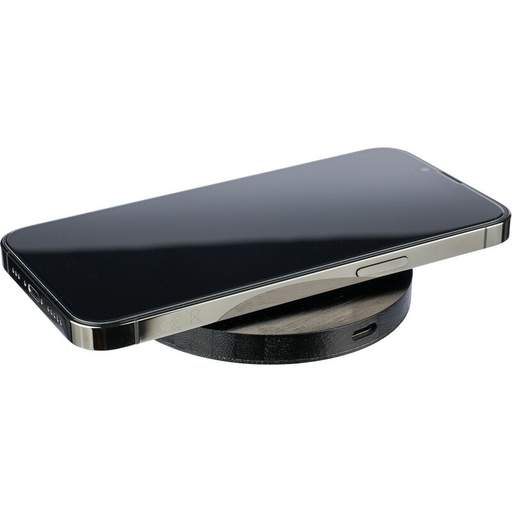 Bambusowa ladowarka bezprzewodowa V0324-03 - czarny