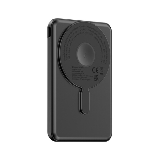 Magnetyczny power bank 5000 mAh Urban Vitamin Redwood P322.7101 - czarny