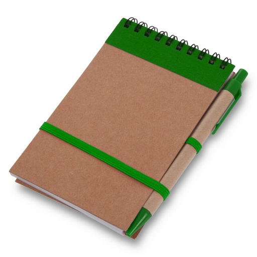 Notatnik ok. A6 z długopisem | Chapman V2335-06 - zielony