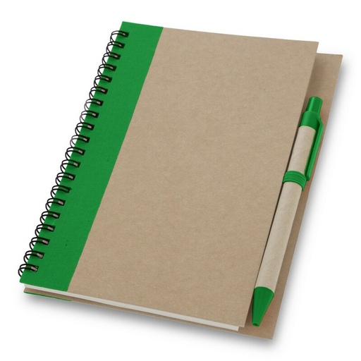 [V2389-06] Notatnik ok. A5 z długopisem | Salvatore V2389-06 - zielony