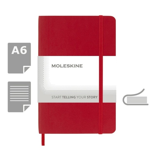 MOLESKINE Notatnik ok. A6 VM203-05 - czerwony